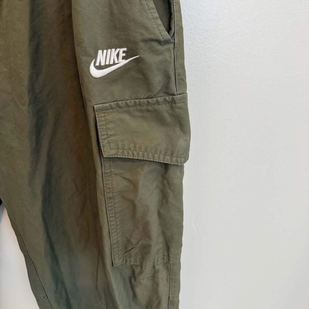 Nike Sportswear Men's Unlined Woven Utility Cargo Pants Olive Green - Picture 4 of 6